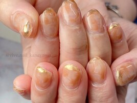 大理石風ニュアンスネイル☆