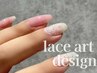 【新作】透け感×繊細レース♪トレンドネイル ¥8800!!