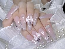 リンドネイル バイ モカ アンド ララ(Lind nail by moca and LaLa)/【misaki】ガーリーネイル