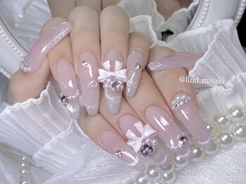 リンドネイル バイ モカ アンド ララ(Lind nail by moca and LaLa)/【misaki】ガーリーネイル