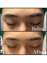 眉毛男子 新宿店/キリッと眉【 before / after 】
