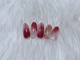 秋っぽニュアンスネイル