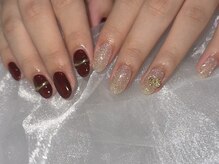 ココネイル 吉祥寺(coco.nail)/フラッシュ　ミラー　ニュアンス