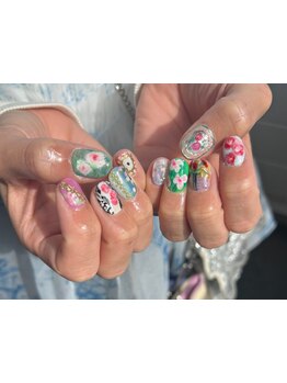 手描きアートが得意なサロン