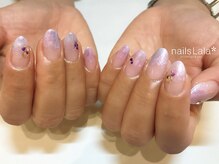 ネイルズ ララ(nails Lala)/キラキラグラデーションネイル