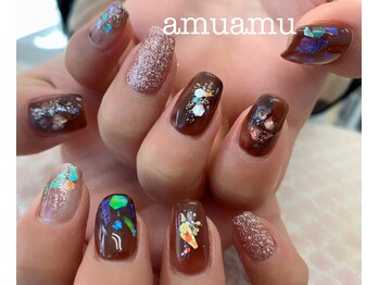 アムアム(amuamu)/チョコレートネイル♪