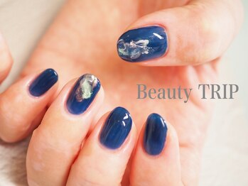 ビューティトリップ(Beauty TRIP)/ネイビーのお洒落ワンカラー