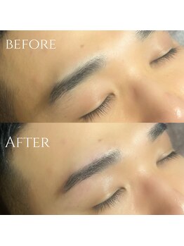 ボス ブロウ 天白店(BOSS BROW)/【メンズ眉毛】before &nbsp;after