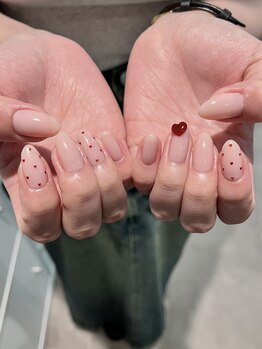 マヴィ(Ma Vie)/【Mitsuki】はみ出しハートnail