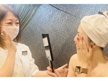 ポーラ リアン ソリードゥ 中央林間店(POLA lien solide)/エステ後のお肌を確認♪