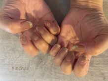 ハイブネイル(Hive nail)/ニュアンスフレンチライン