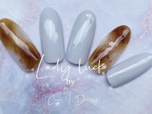 レディラック バイ キャンアイドレッシー(Lady Luck by Can I Dressy)/タイダイニュアンスネイル