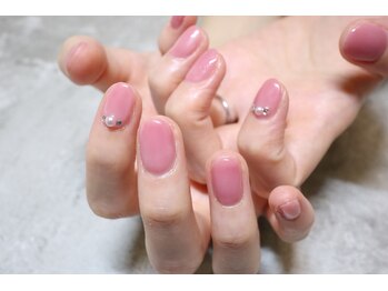 ディーエムジーネイル(DMG nail)/ワンポイント有りワンカラー