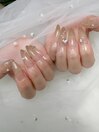 ベージュ×長さ出し