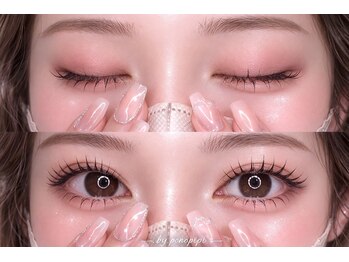 ポノピピ(ponopipi)の写真/上下まつげパーマでパッチリ可愛く！LEDマツエクとアンドヘルシーで輝く瞳を手に入れて♪