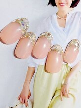 プラスジャム(Plus Jam)/ガラスフレンチネイル