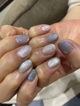 キラキラマグネットネイル♪