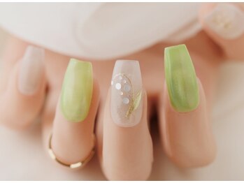 春の鈴蘭ネイル