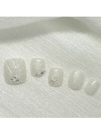 【Foot】うる艶ホワイトシェル