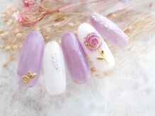 ラルネイル 大宮(Lull. nail)/#ワイヤーアート#お花#可愛い