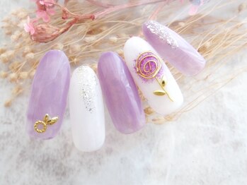 ラルネイル 大宮(Lull. nail)/#ワイヤーアート#お花#可愛い