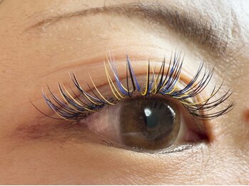 プルームミコ(Plume mico)/全体カラーMIX　黄色×青