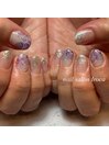 滲みフラワーネイル☆