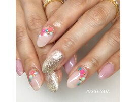 カラフルドットネイル