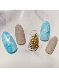 夏ネイル《海》