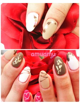 アムアム(amuamu)/チョコレートネイル♪