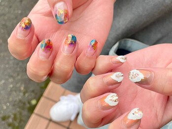 ジーニー(Genie)/Hand.. 左右ちぐはぐnail