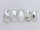 クリアスターネイル￥6000