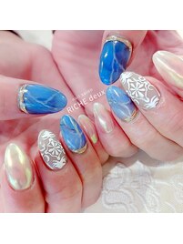 天然石×オーロラ