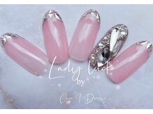 レディラック バイ キャンアイドレッシー(Lady Luck by Can I Dressy)/ガラスフレンチ×埋め尽くし♪