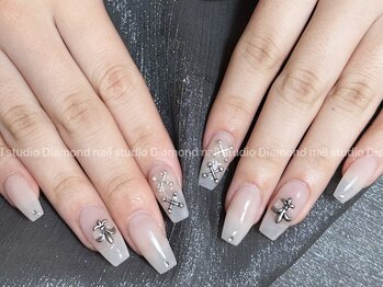 ダイアモンドネイルスタジオ 新宿店(Diamond Nail Studio)/チップ長さだし10本デザイン