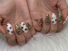 ネスネイル 池袋(Nes.nail)/キラキラハートネイル