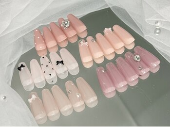 CONNECT【ネイル・ワンホンネイル・韓国ネイル】の写真/【定額Ladyコース¥5600~☆】大通駅から徒歩5分!オフィスもOKな好印象×上品シンプルネイル♪