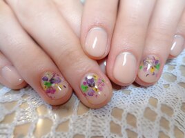 押し花ネイル♪