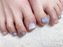 アナ雪フットネイル