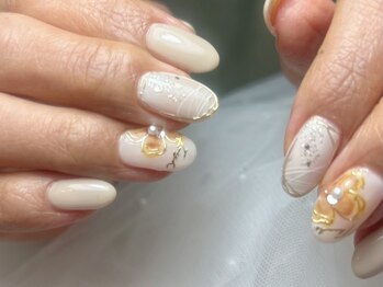 ジョアネイル(JOA Nail)/定額/手描きフラワー/秋