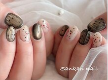 サンカリネイル バイ ヴァラ イオンモール新居浜店(sankari nail by VALLA)/マグネットネイル/大人/クール