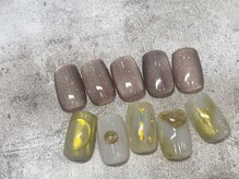 プレジール(Plaisir)/11月ちぐはぐネイル-1