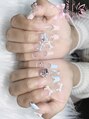 ナナネイル アメ村心斎橋店(NaNa Nail) リボンネイルです