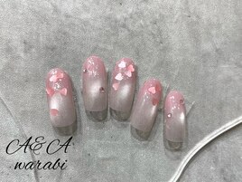 春ホログラムネイル