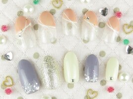 お仕事に上品ネイル