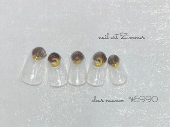 ネイルアート ジマー/クリアニュアンスコース¥6990