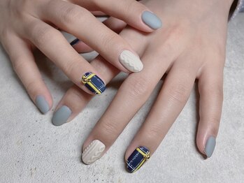 ラドール(La Dhole)/チェック＆ニット