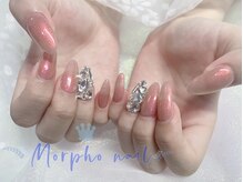 モルフォネイル(Morpho nail)/#キラキラネイル#冬ネイル