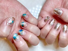 Hand.. 左右ちぐはぐnail