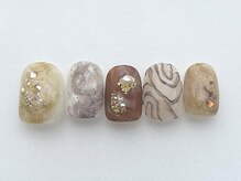 アイネイルズ 池袋店(I-nails)/ベージュ個性派ニュアンス